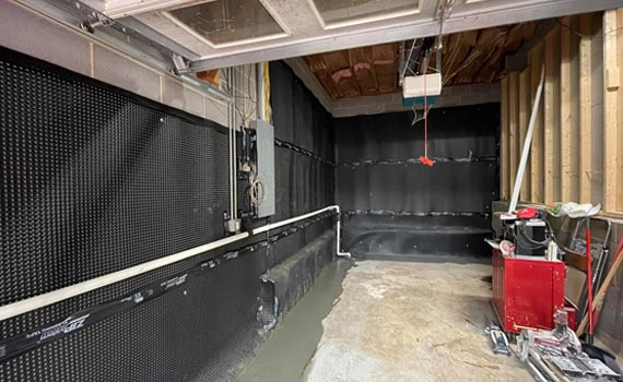 a well-maintained clean basement