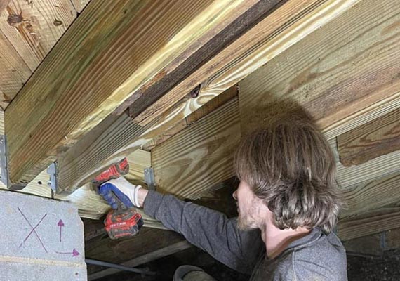 Crawl Space Joist Repair in Charlotte & Lake Norman, NC