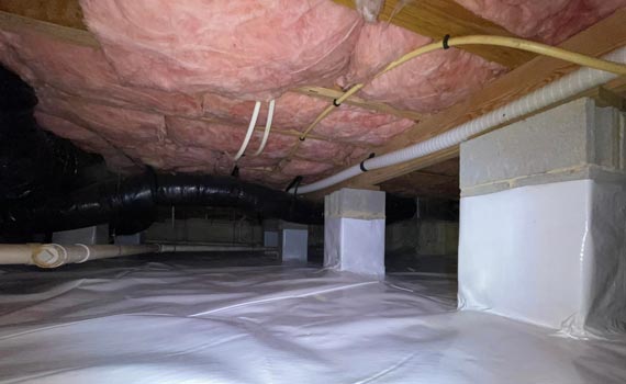 clean crawl space after insulation