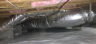 crawl space with proper ventilation